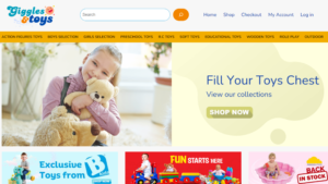 Giggles & Toys Website Development